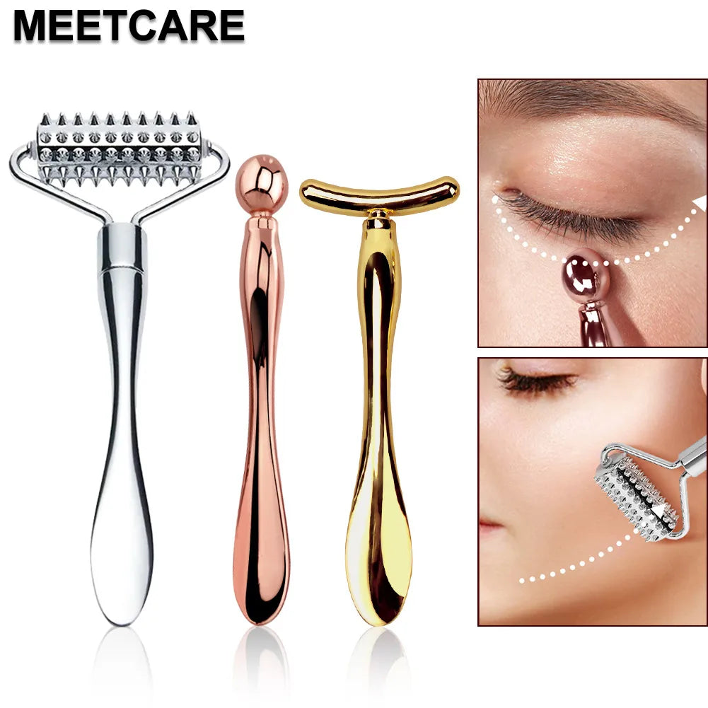 ROLLER MASSANT ET DRAINANT POUR LE VISAGE